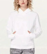 LULULEMON WHITE HOODED SCUBA SWEATSHIRT Photo 0
