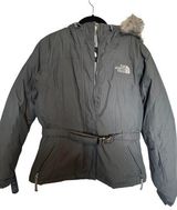 The North Face  dark vintage grey snow jacket  size medium Photo 0