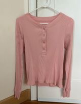 Aerie Road Trip Long Sleeve Henley T-Shirt Photo 0