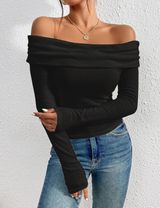 Amazon Black Off The Shoulder Top Photo 0