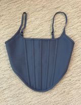Tic Toc Blue Corset Top Photo 0