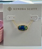 Elisa 14K Turquoise Cobalt Gold Pendant Necklace Photo 0