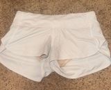 Lululemon Women's White  Athletic Shorts Photo 0