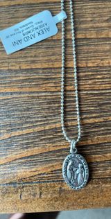 Silver Mary Queen Of Nurses Pendant Necklace  Photo 0