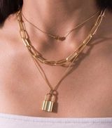 3 FOR 15$ final Price💚 Gold Plated Charm Chain Necklaces Photo 0