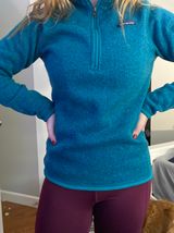 Patagonia Teal Pullover; Quarter Zip Photo 0