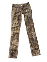 EUC Tory‎ Burch Snake Print Super Skinny Jeans Size 26 Photo 0