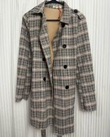 Solitaire Plaid trench coat Photo 0