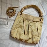 Coach Shoulder Bag - Gold Khaki Photo 0