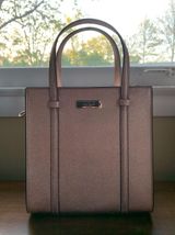 Pink Metallic Kate Spade Crossbody Purse Photo 0