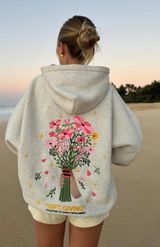 DANDY Worldwide "Gift Giving" Oversized Lux Hoodie in Heather Gray Photo 0