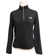 The North Face TKA 100 Black Fleece Quarter Zip Pullover - Women's Size Small Photo 0