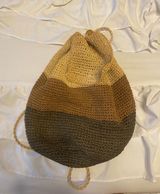 Wicker Backpack Tan Photo 0