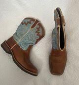 Ariat Rare Light blue square toe Cowboy boots Photo 0