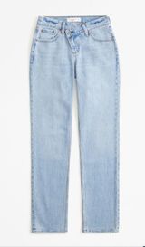 Abercrombie Curve Love Mid Rise 90s Straight Jean  Photo 0