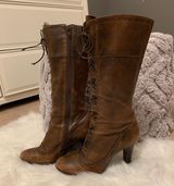 Gianni Bini Leather High Heel Boots Photo 0