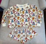 Disney Winnie the Pooh Printed Pajama Set Size Small Photo 0