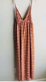 Know One Cares Floral Maxi Dress Large Photo 0