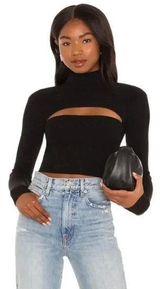 superdown Revolve  Black Tasha Cut Out Sweater, S Photo 0