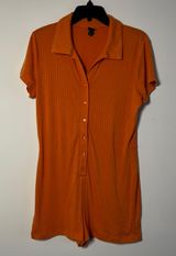 Wild Fable Orange Romper Photo 0