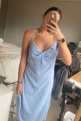 Blue Midi Dress Size M Photo 0