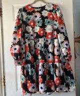 CROSBY by Mollie Burch The Kirby Long Sleeve Tiered Midi Dress Large MSRP $228+ Photo 0