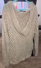 Oversized Hooded Sweater Tan Size L Photo 0