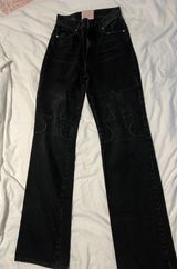 Black Straight Leg Jeans Photo 0