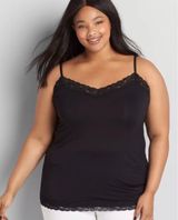 Elle Black Laced Tank Top Photo 0