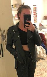 Maurice's Black Leather Jacket Photo 0