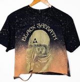 Destroyed Black Sabbath ‘US Tour 78’ Crop Top Size M Photo 0