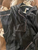 Black Satin Pajama Set Target Photo 0