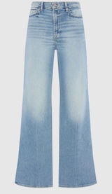 7 For All Mankind Y2K High Waist Kick Flare Jeans Size 26 Light Wash Blue Retro Photo 0