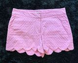 Crown & Ivy Pink High Scalloped Shorts Photo 0