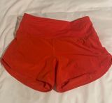 Lululemon Carnation Red Speed Up Shorts Photo 0