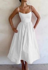 HOUSE OF CB 'Lolita' Ivory Corset Sundress white NWOT size M Photo 0