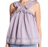 Melrose and Market Lilac Ruffle Top Photo 0