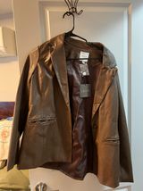 Le lis Brown Leather Jacket Photo 0