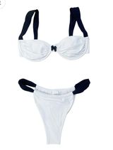 Strawberry Milk Mob Swim Top & Bottom White Size L Photo 0