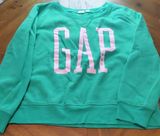 GAP Green Sweatshirt with Pink Logo Photo 0