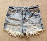Eunina Denim High-Rise Shorts Photo 0