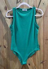 NWT Zenana Boat Neck Bodysuit in Green Photo 0