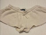 Brandy Melville Women's Cream waffle knit Shorts Photo 0