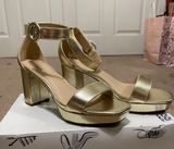 Cato Gold Strappy Heels 🌟 Photo 0