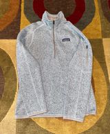 Women’s Better Sweater 1/4 Zip Fleece Pullover Fleck Blue Size Small Photo 0