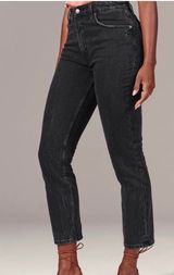 Abercrombie & Fitch Curve Love High Rise Mom Jeans Photo 0