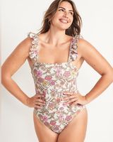 Old Navy Square Neck French Cut One Piece Swimsuit Photo 0