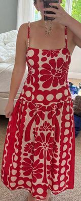 INA Dress Long maxi red flower design  Photo 0