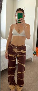 Cider Bleached Brown Jean Photo 0