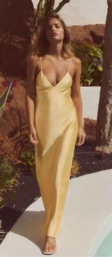 ZARA Yellow Maxi Dress Photo 0